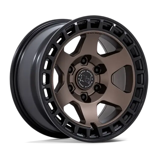 Llantas Black Rhino Bahari Burnt Bronze with Matte Black Lip 6 hoyos - 1