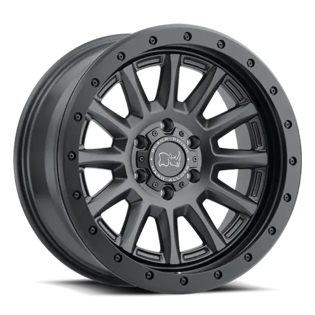 Llantas Black Rhino Dugger Gun Black 6 hoyos - 1