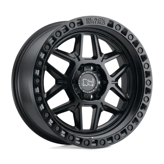 Llantas Black Rhino Kelso Matte Black with Black Bolts 6 hoyos - 1