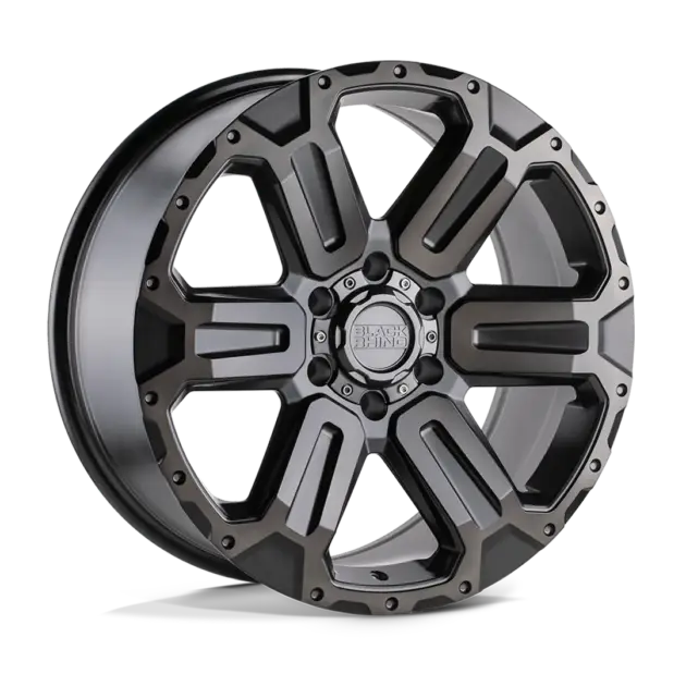 Llantas Black Rhino Wanaka Matte Gunmetal with Bushed Face and Gunmetal Tint 6 hoyos - 1