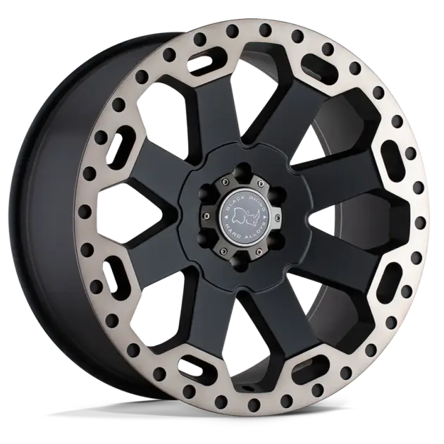 Llantas Black Rhino Warlord Matte with Machined Dark Tint 6 hoyos - 1