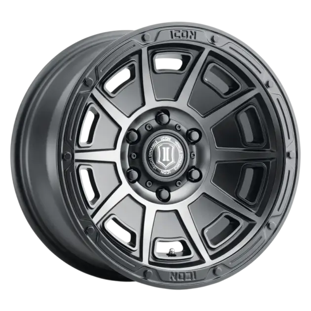 Llantas Icon Victory Smoked Satin Black Tint 6 Hoyos - 1