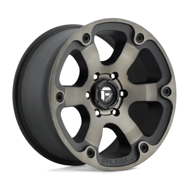 Llantas Fuel Beast aro 17x9 apernadura 6x139.7 (6x5.5) ET -12 Matte Black Double Dark Tint