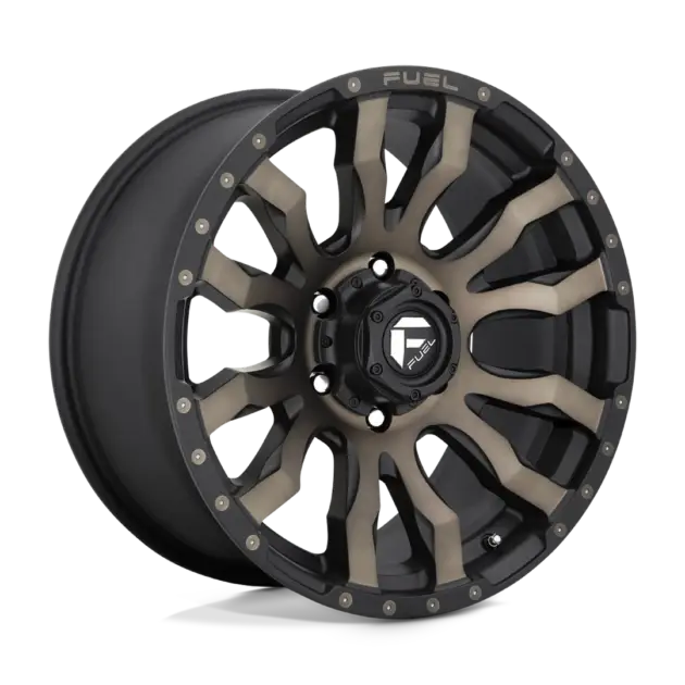 Llantas Fuel Blitz aro 17x9 apernadura 5x127 (5x5) ET -12 Matte Black Double Dark Tint