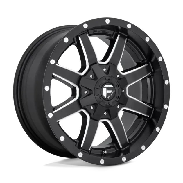 Llantas Fuel Maverick aro 17x9 apernadura 12x135/139.7 (6x5.5) ET -12 Matte Black Milled