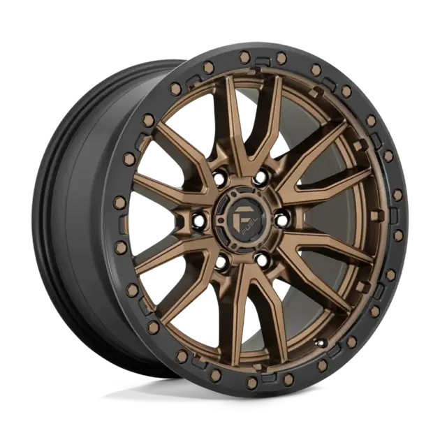Llantas Fuel Rebel aro 17x9 apernadura 6x135 ET -12 Matte Bronze Black Bead Ring