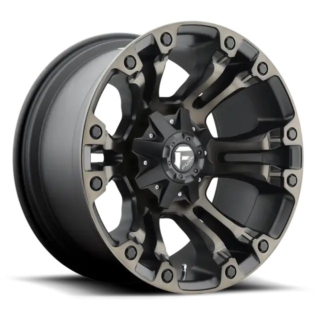 Llantas Fuel Vapor aro 17x9 apernadura 5x127 (5x5) ET -12 Matte Black Double Dark Tint