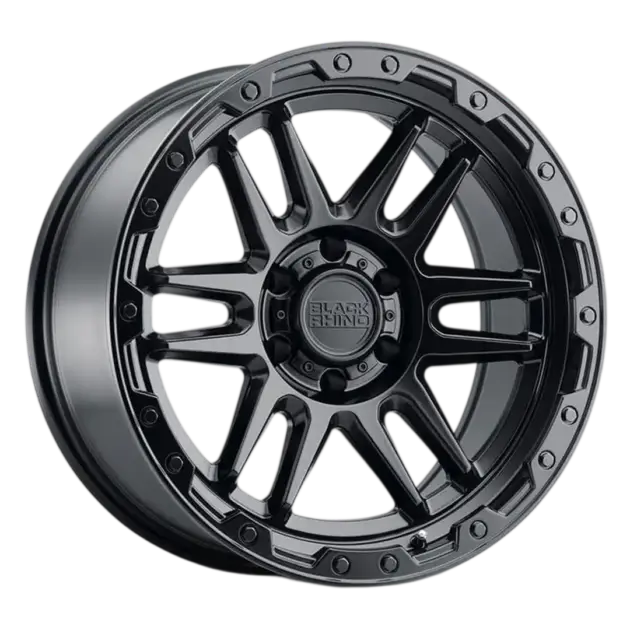 Llantas Black Rhino Apache aro 17" ancho 8.5" apernadura 6x114.3 (6x4.5) ET 0 Matte Black with Black Bolts