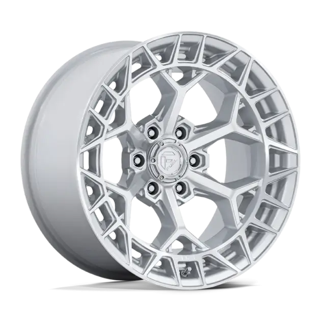 Llantas Fuel Charger aro 17x9 apernadura 6x139.7 (6x5.5) ET -12 Gloss Silver with Machined Face