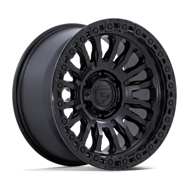 Llantas Fuel Rincon aro 17x8.5 apernadura 6x135 ET -1 Matte Black with Gloss Black Lip