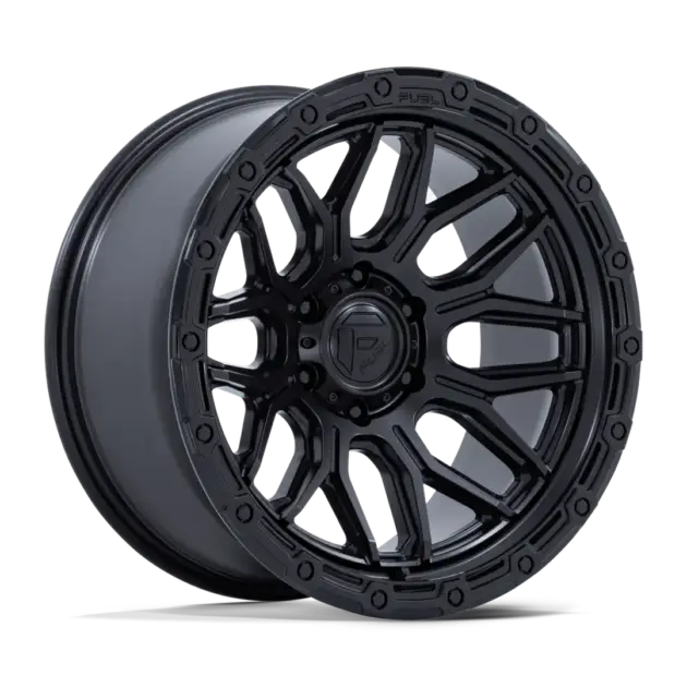 Llantas Fuel Surge aro 17x9 apernadura 6x139.7 (6x5.5) ET -12 Matte Black with Gloss Black Lip