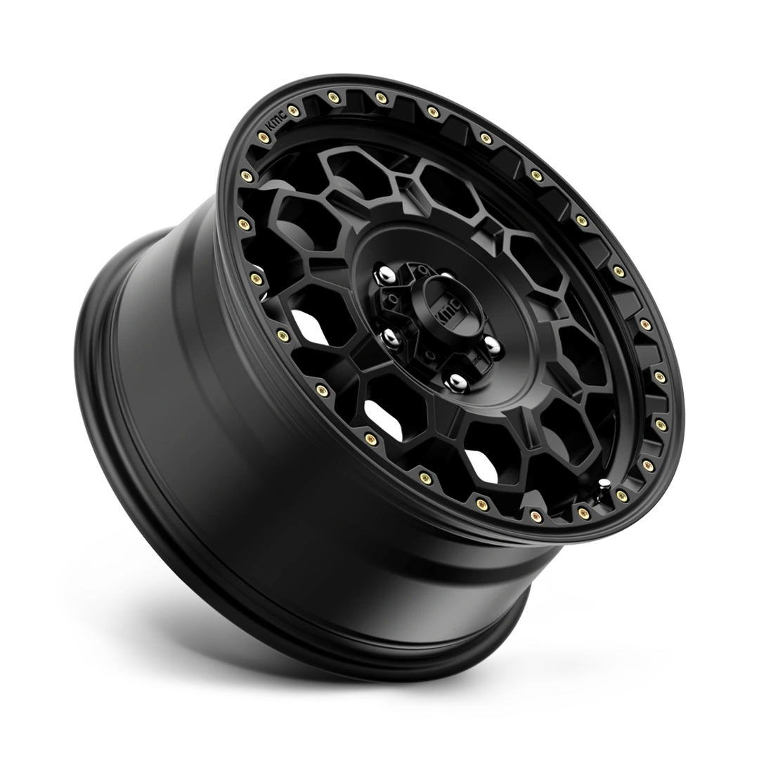 Llantas KMC Trek aro 17"x9" apernadura 6x139.7 (6x5.5) ET -12 Satin Black - Imagen 3