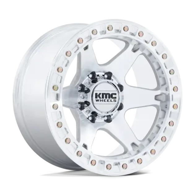 Llantas KMC VI Beadlock aro 17"x9" apernadura 5x127 (5x5) ET -38 Machined