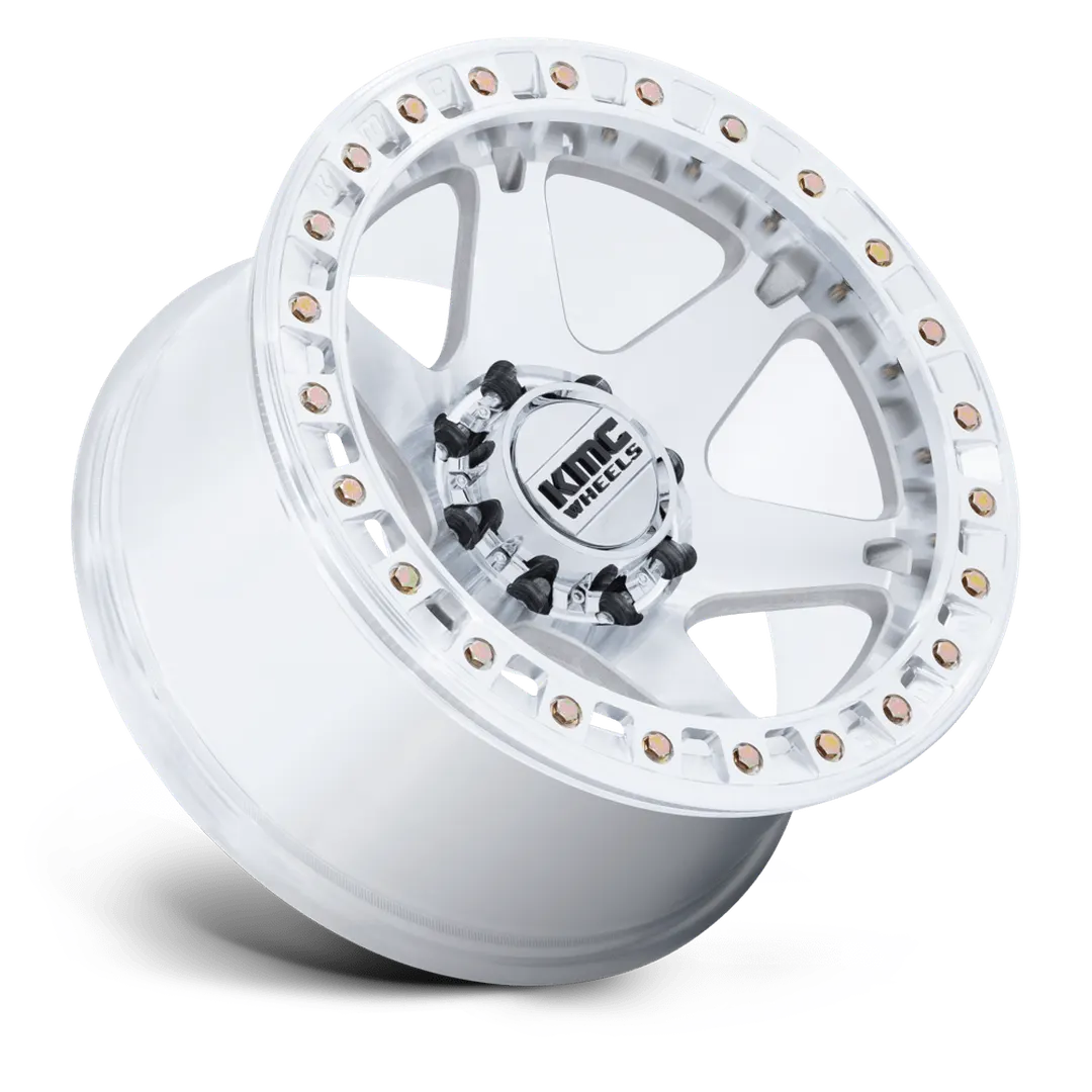 Llantas KMC VI Beadlock aro 17"x9" apernadura 5x127 (5x5) ET -38 Machined - Imagen 3